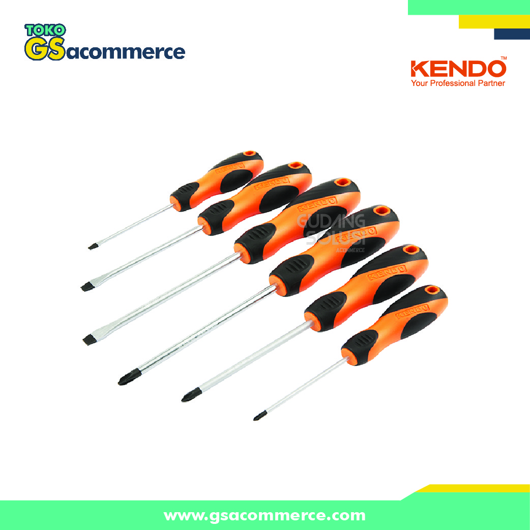 KENDO 20483 VDE Obeng Set /6pc VDE Screwdriver Set
